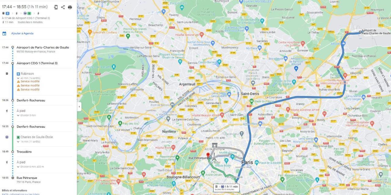 Апартаменты T2 Trocadero Tour Eiffel Париж Экстерьер фото